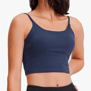 Lemedy Women Padded Sports Bra Fitness Workout Running Shirts Yoga Tank Top